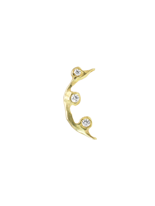 Pure small diamond crawler earring photo