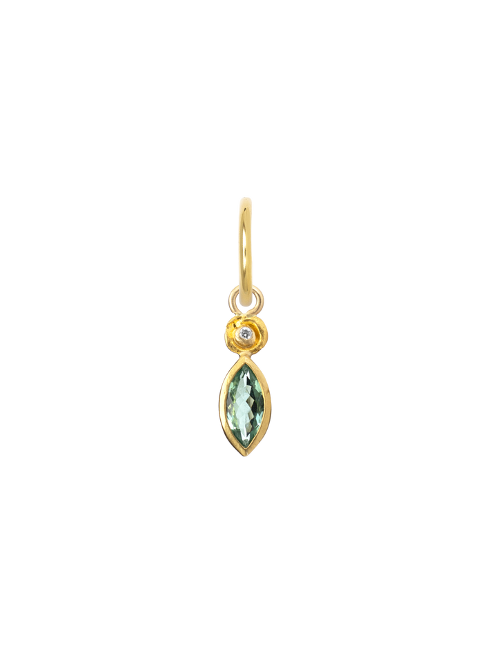 Petite partie marquise tourmaline earring