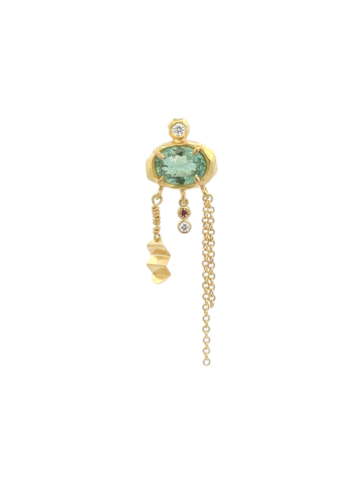 Seoul earring with green beryl photo