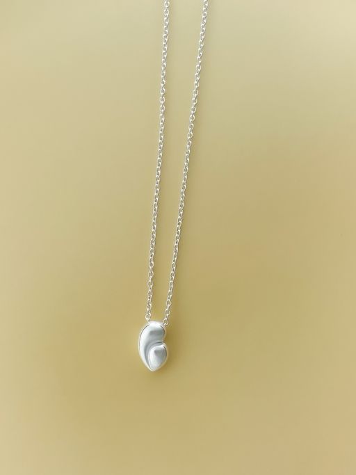 Mother's heart pendant in silver - small photo