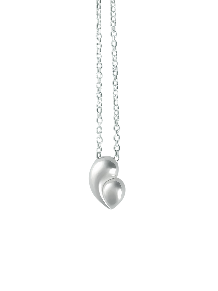 Mother's heart pendant in silver - small