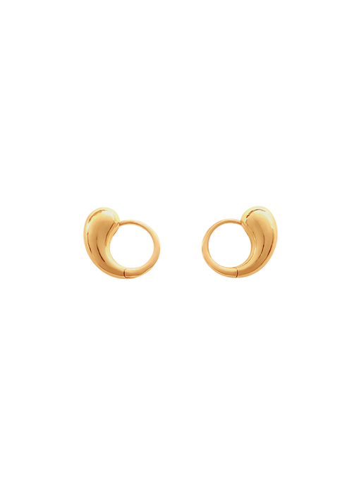 Closure iii hoops in gold vermeil photo