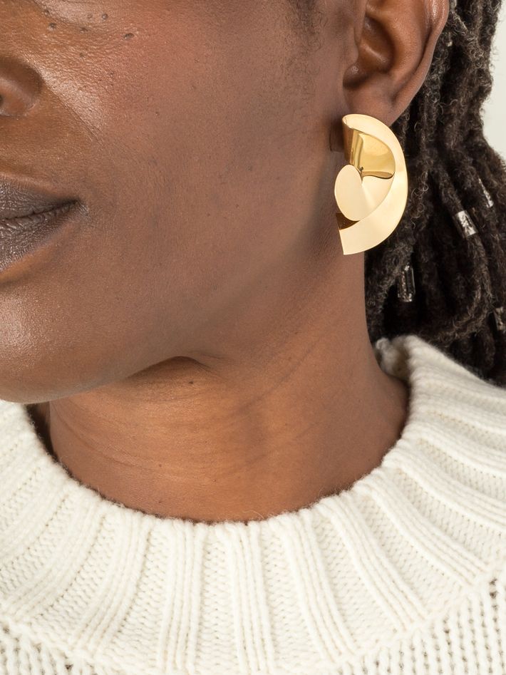 Sun II earrings in gold vermeil