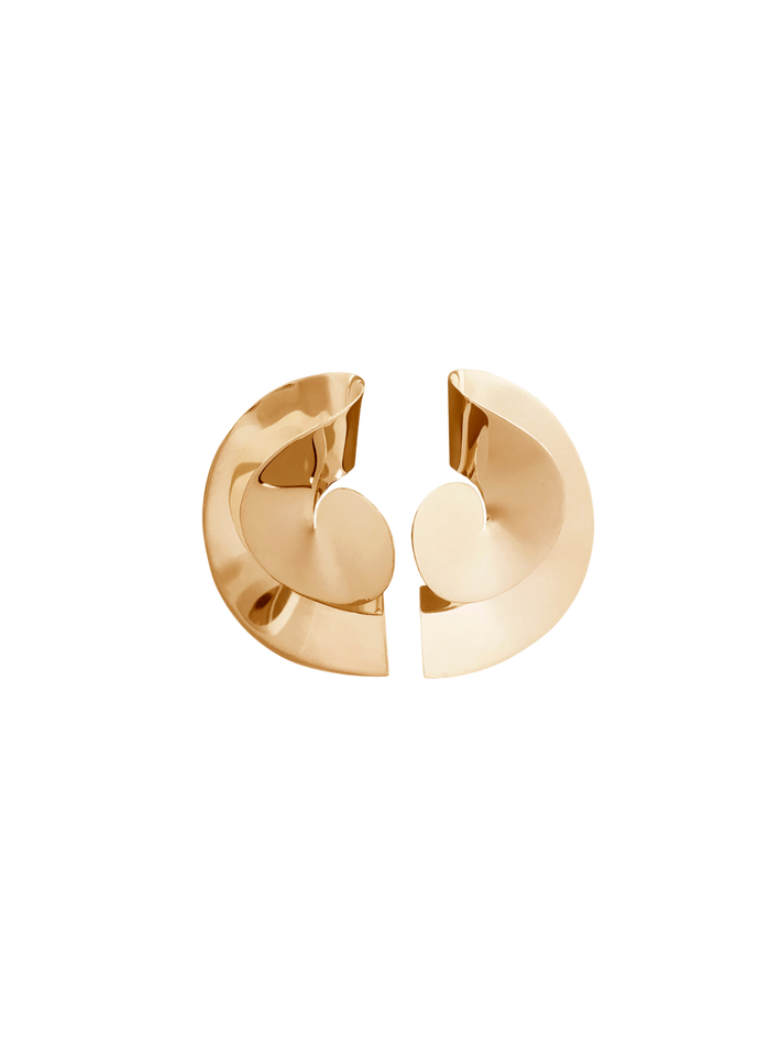 Sun II earrings in gold vermeil