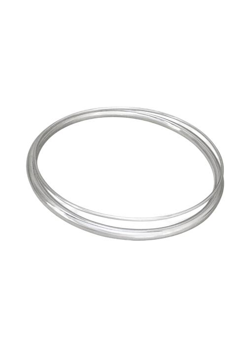 Shadow bangle in silver photo