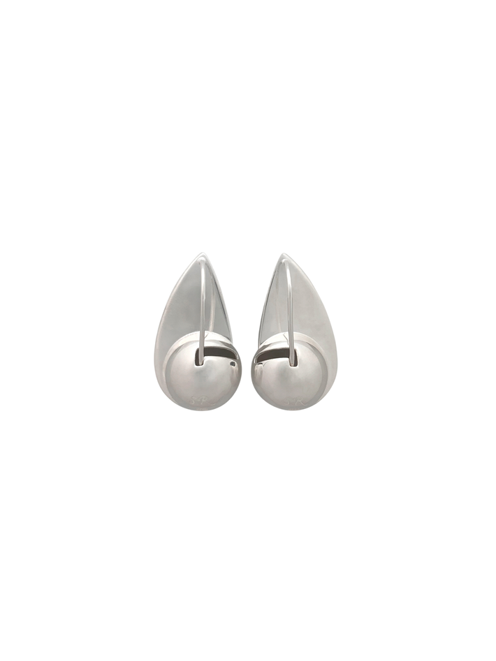 Spring earrings in silver