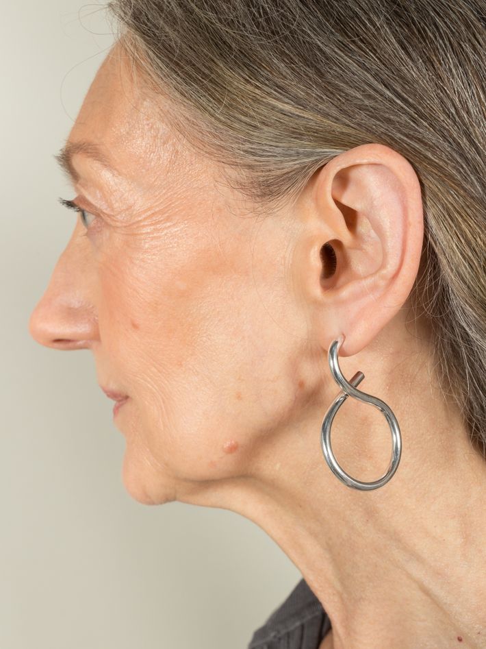 Shape ii earrings in silver