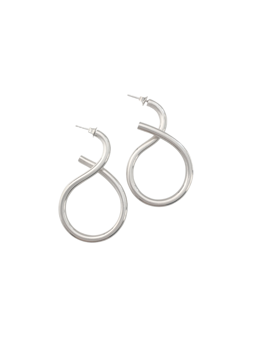 Shape ii earrings in silver photo