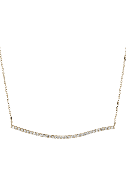 Lightwave diamond curve necklace yg photo