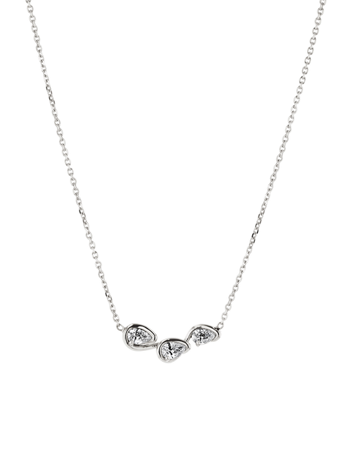 Petite diamond corridor necklace wg photo