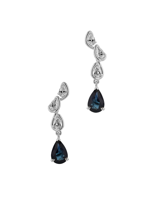 Blue corridor drop earrings wg photo