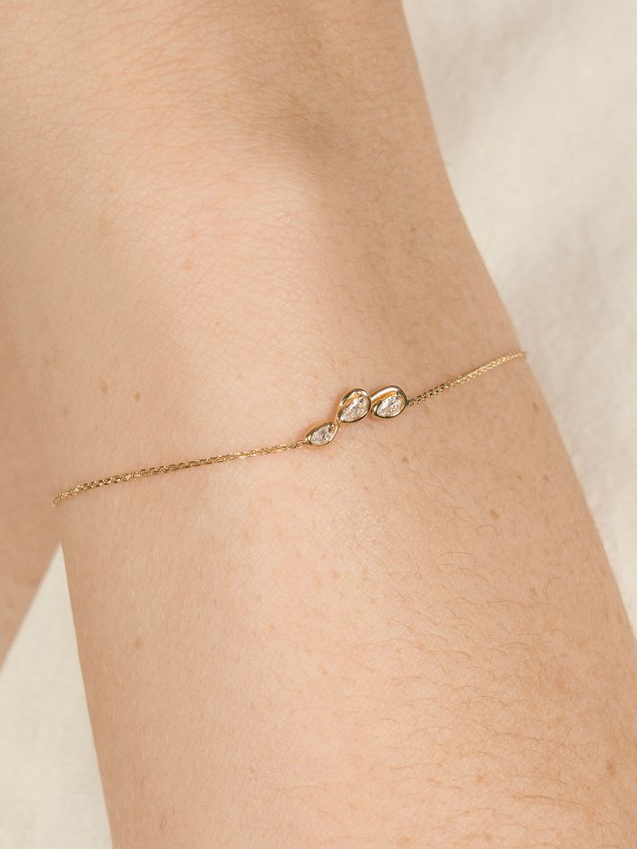 Petite diamond corridor bracelet yg