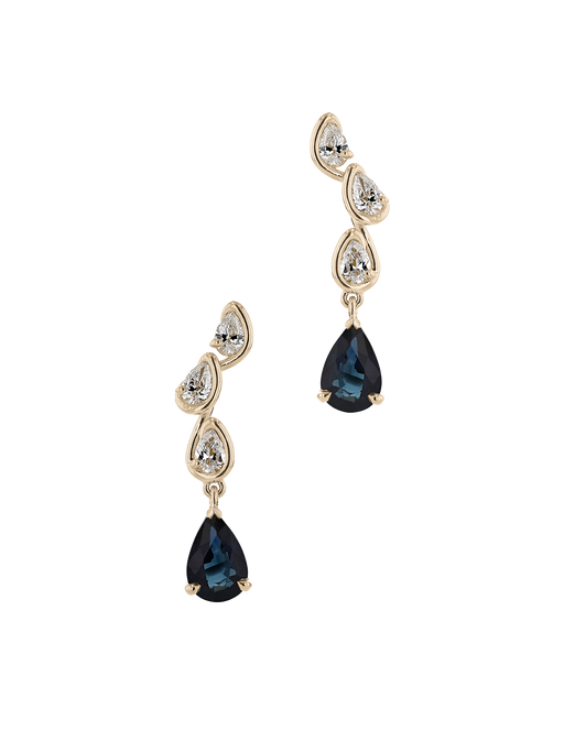 Blue corridor drop earrings yg  photo