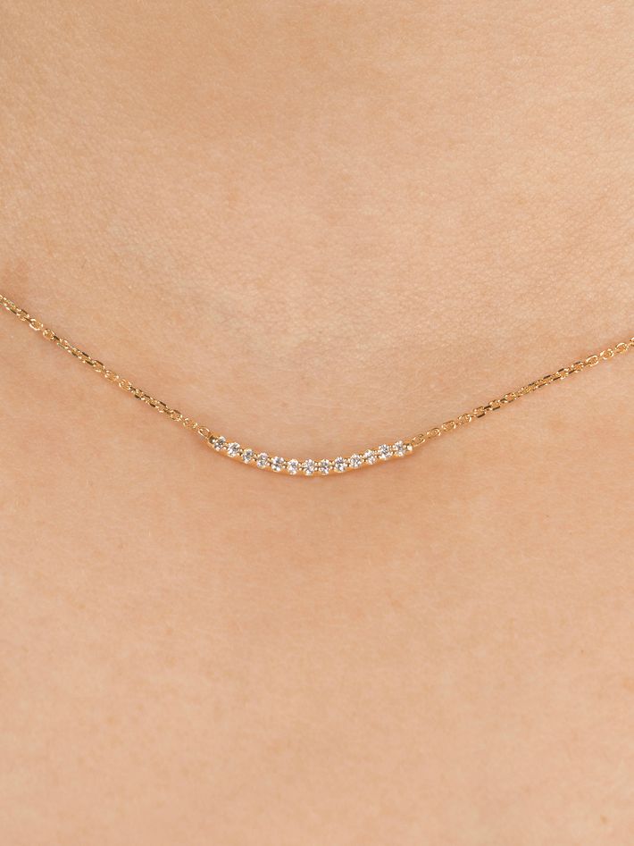 Lightwave diamond necklace yg
