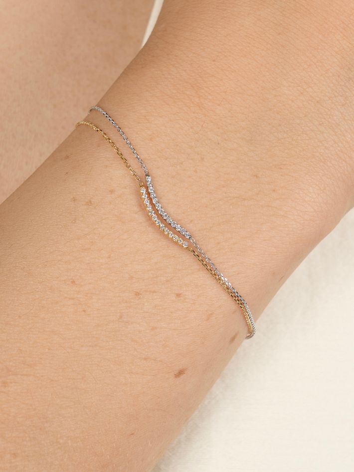 Lightwave diamond bracelet wg