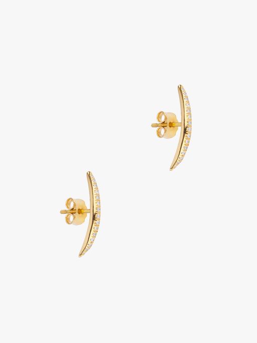 Arch diamond earrings photo