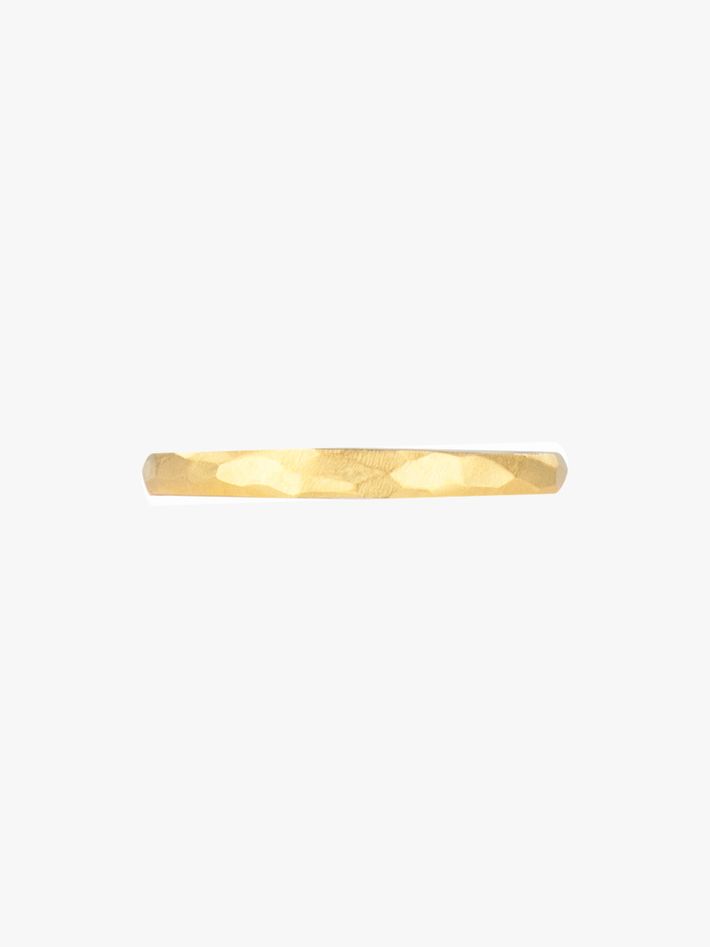 Faceted gold band 