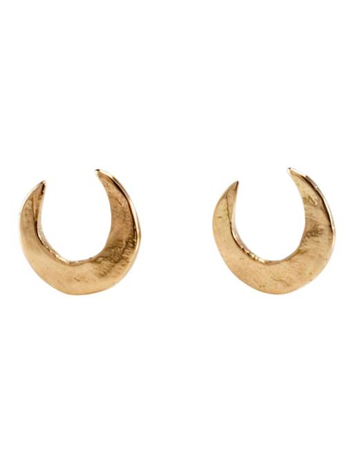 Crescent moon studs photo