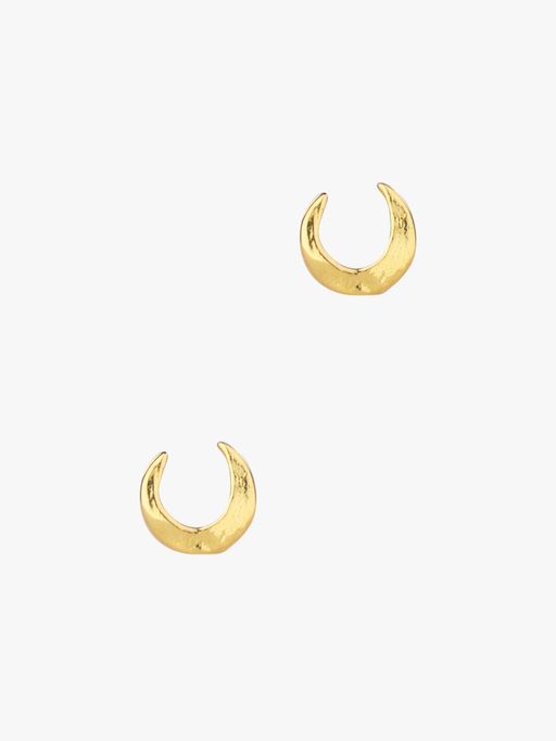 Crescent moon studs photo