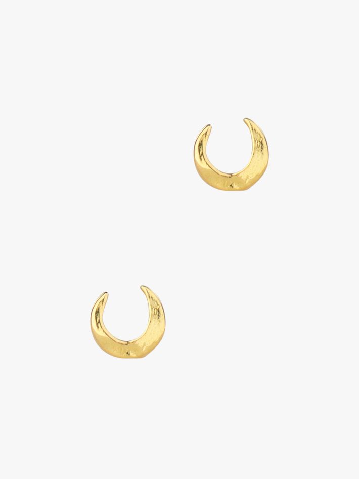 Crescent moon studs