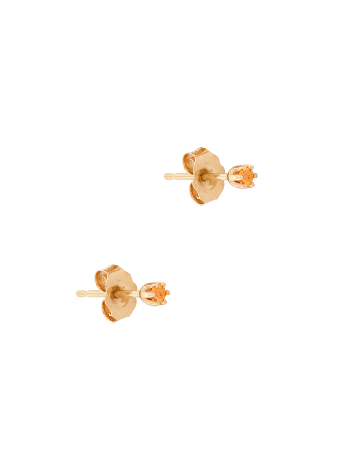 Baby birthstone citrine studs