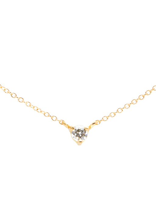 Birthstone white diamond necklace photo