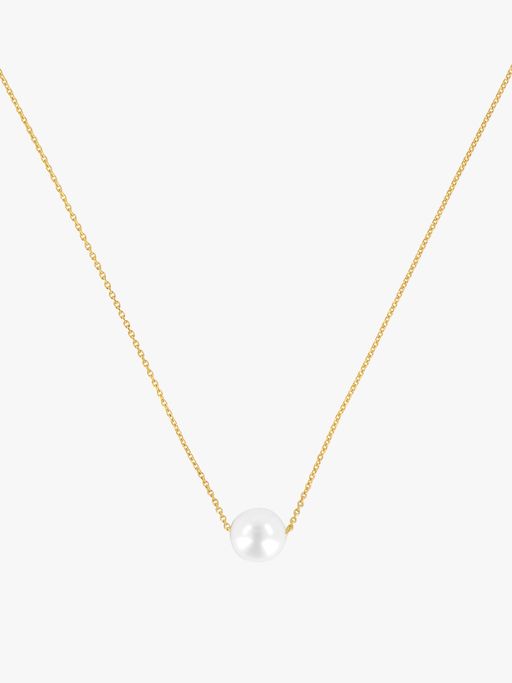 Solitary pearl necklace photo