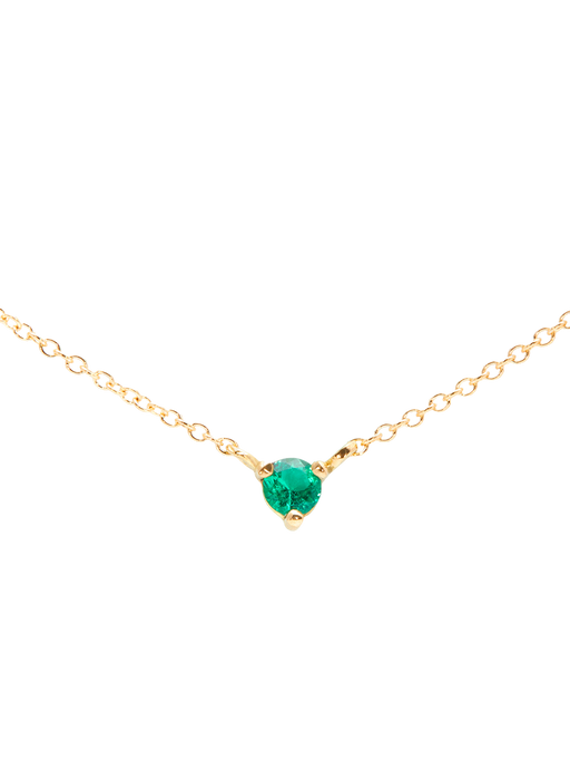 Birthstone emerald necklace photo
