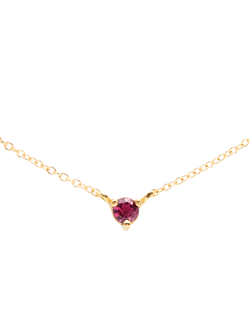 Birthstone pink tourmaline necklace photo