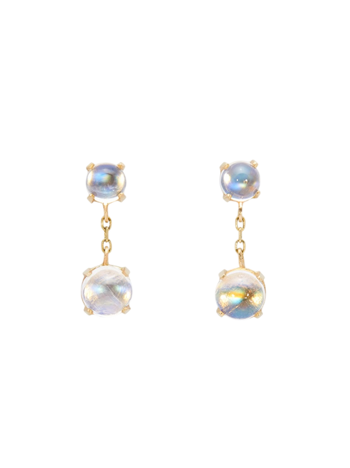Rainbow moonstone nova earrings photo