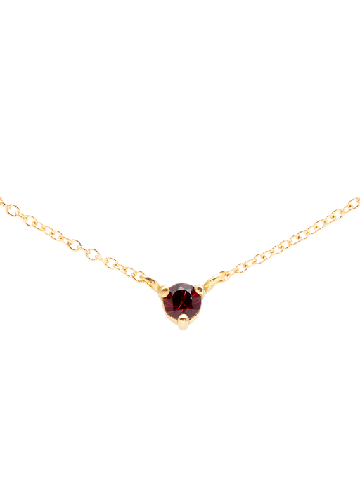 Birthstone garnet necklace photo
