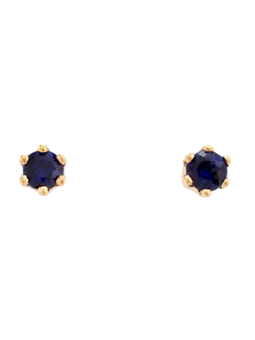 Baby birthstone blue sapphire studs photo