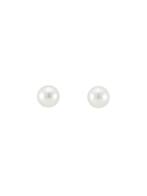 Large akoya pearl studs photo