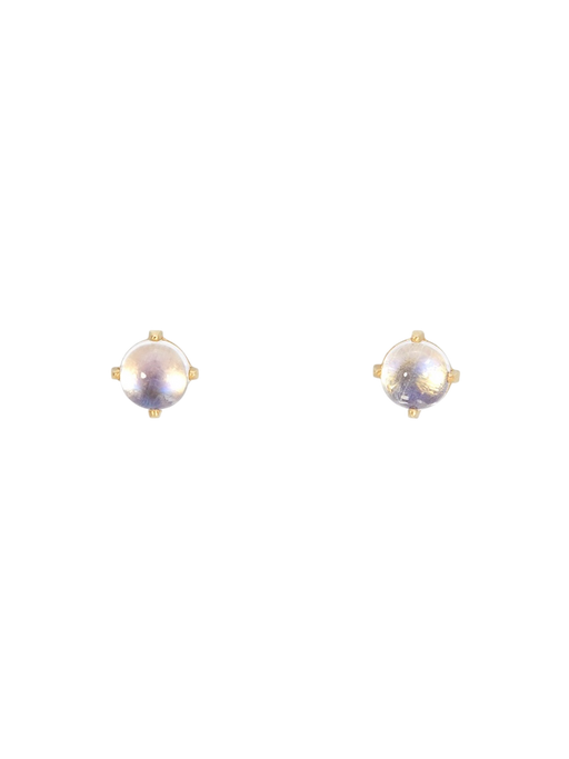 Rainbow moonstone wisp studs photo