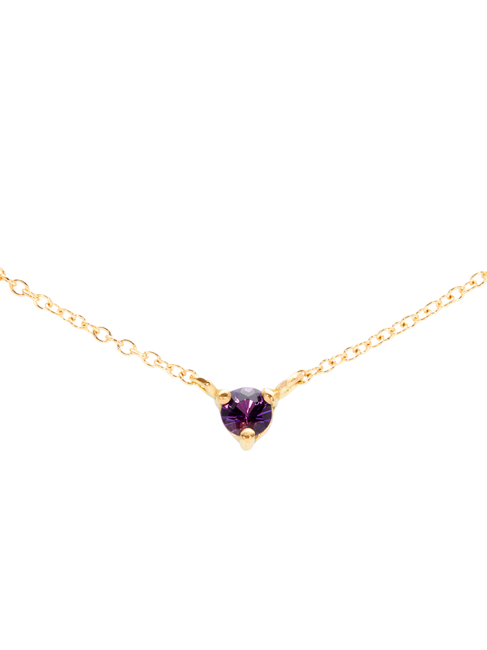 Birthstone amethyst necklace