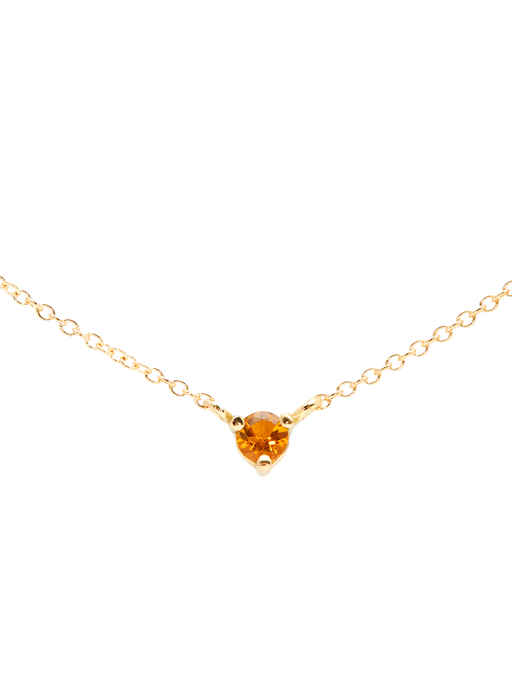 Birthstone citrine necklace photo