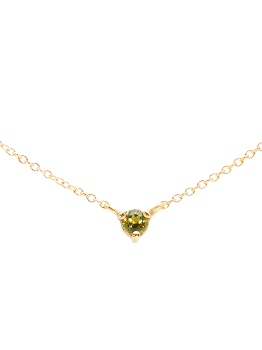 Birthstone peridot necklace photo