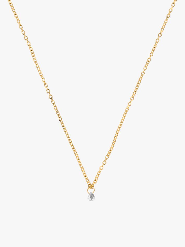 Diamond drop chain necklace