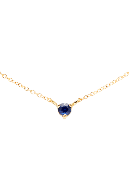 Birthstone blue sapphire necklace photo