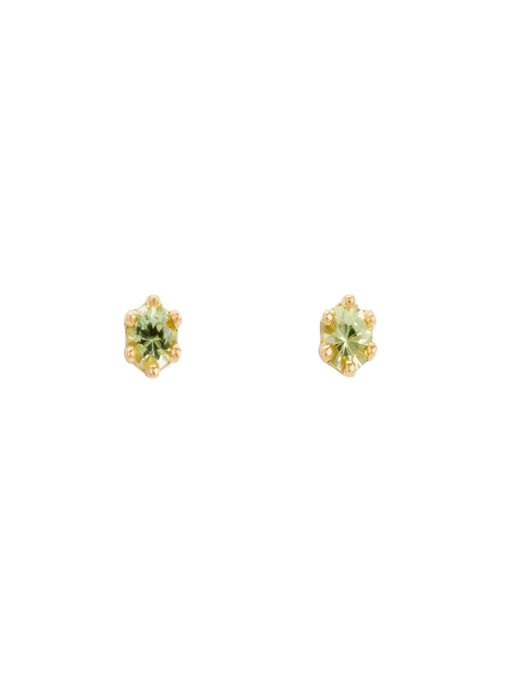 Baby birthstone peridot studs photo