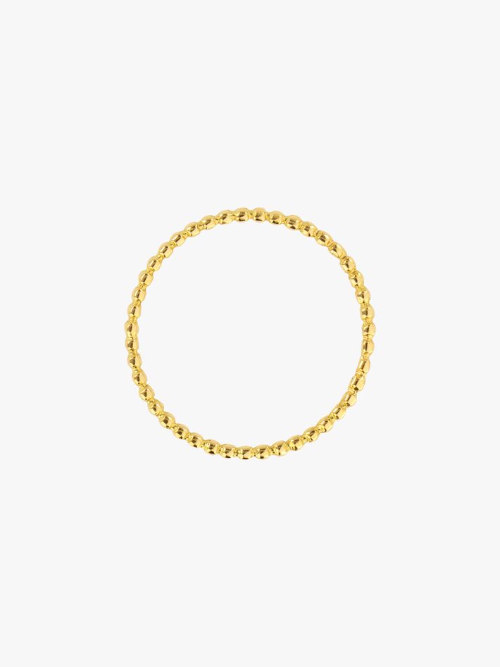 Beaded gold band
