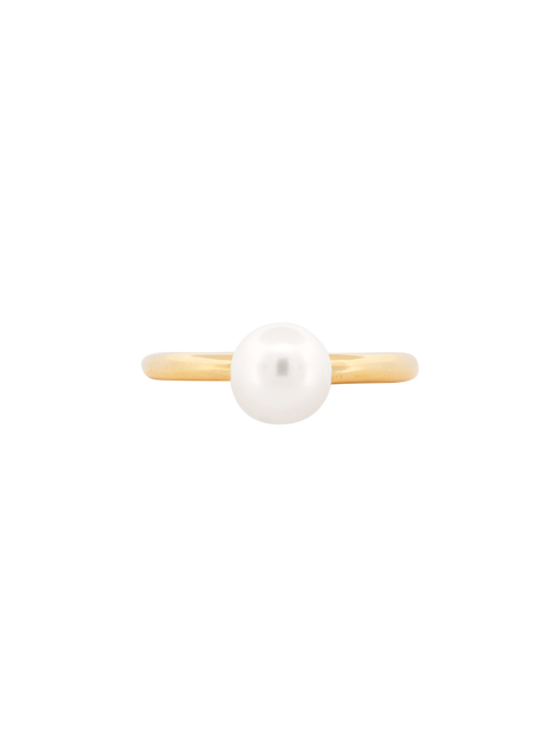 Solitary pearl ring photo
