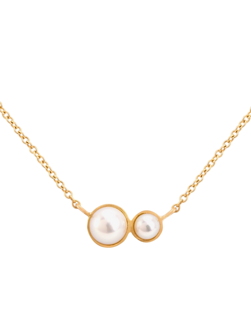 Double pearl necklace photo