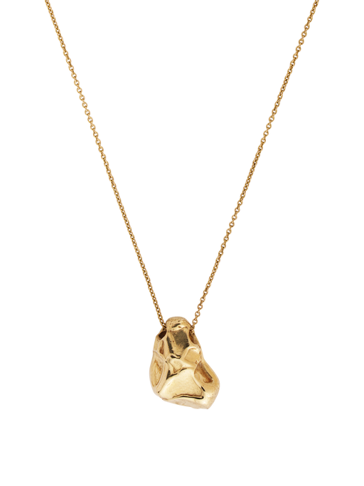 Gold nugget necklace photo