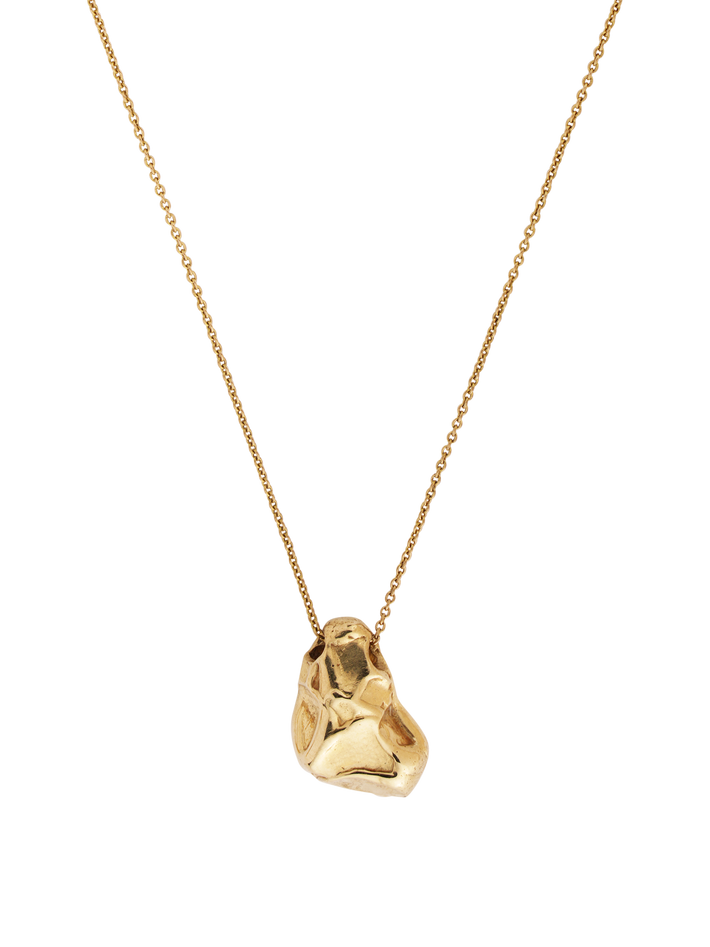 Gold nugget necklace