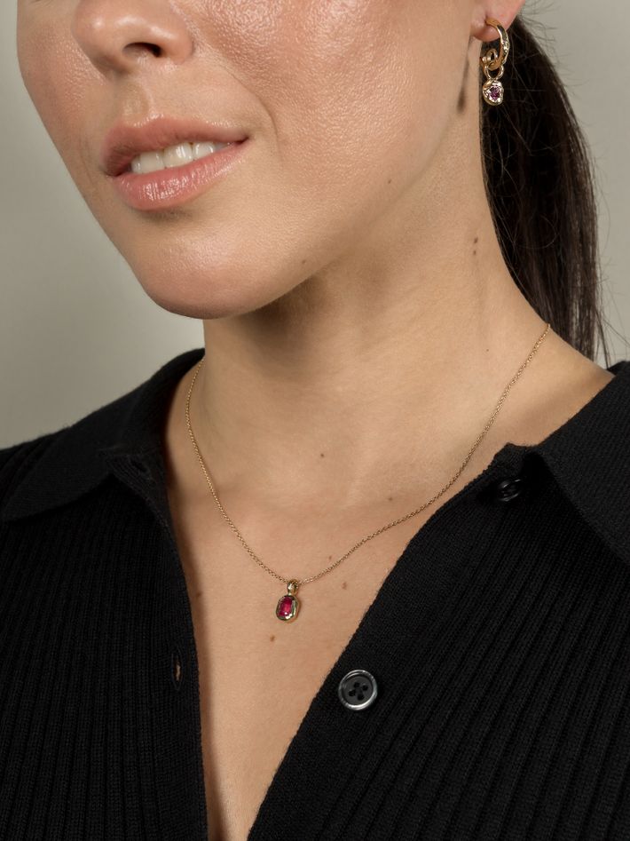 Ruby ray necklace