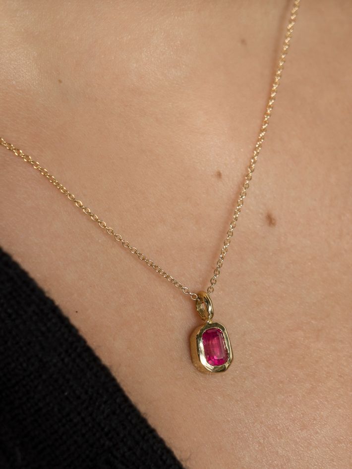 Ruby ray necklace