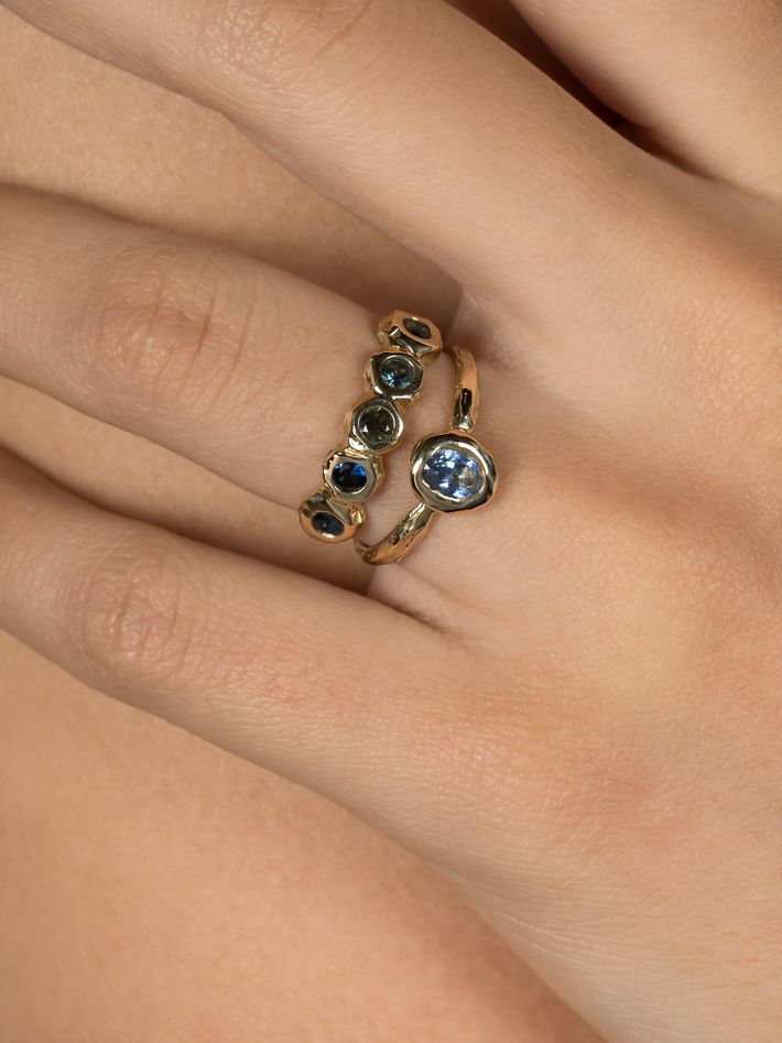 Sapphire heavenly ring