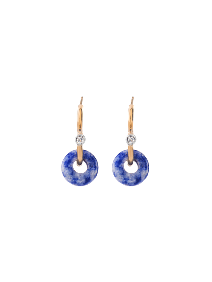 Mini poise sodalite earring