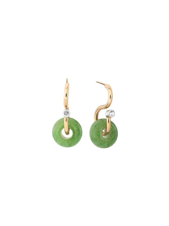 Signature poise aventurine earrings